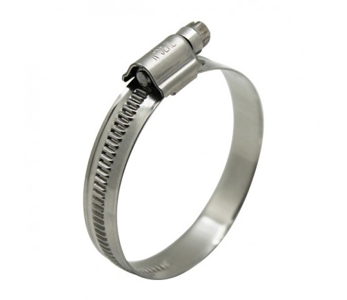 Abrazadera de manguera con tornillo sin fin en relieve - DIN3017 tipo "FE"