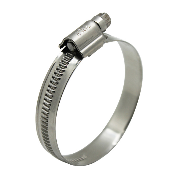 Abrazadera de manguera con tornillo sin fin en relieve - DIN3017 tipo "FE"